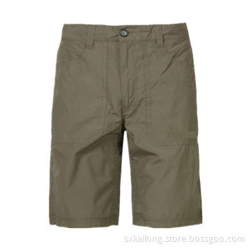 100% Cotton Men's Simple Dyed Solid Shorts